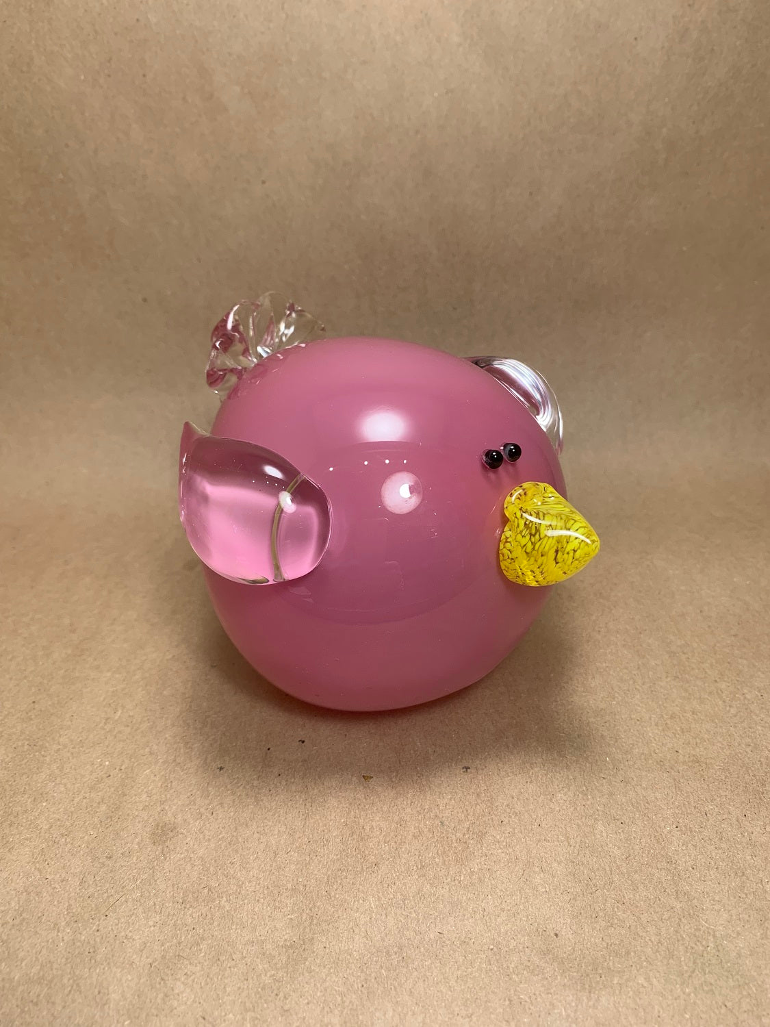 Blown Glass Bird 4"H