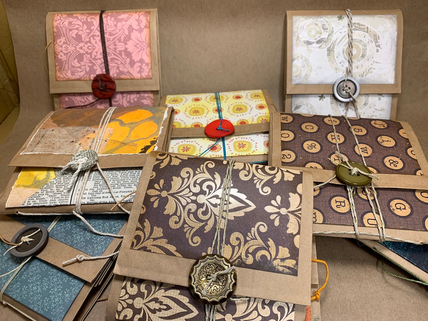 Poet Journal from Recycled Paper/Books 4.5"x4.5