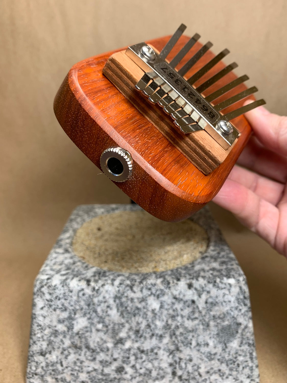 Amplified Padauk Thumb Piano