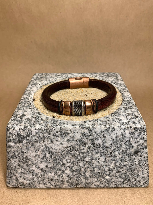 Silverado Silver Brown/Silver Bracelet