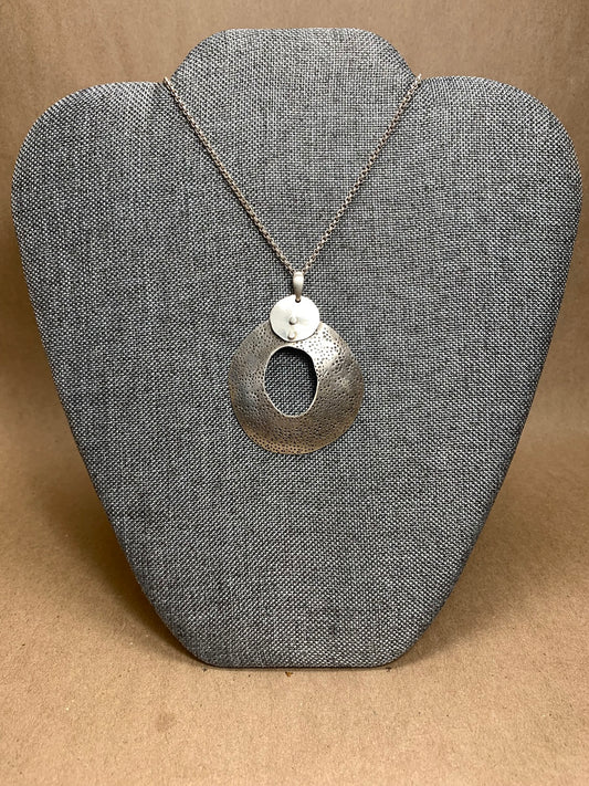 Sterling Silver Donut Necklace
