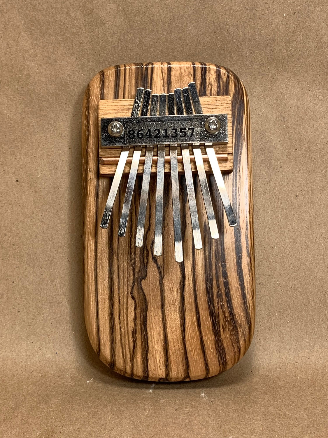 Mountain Melodies Zebrawood Thumb Piano