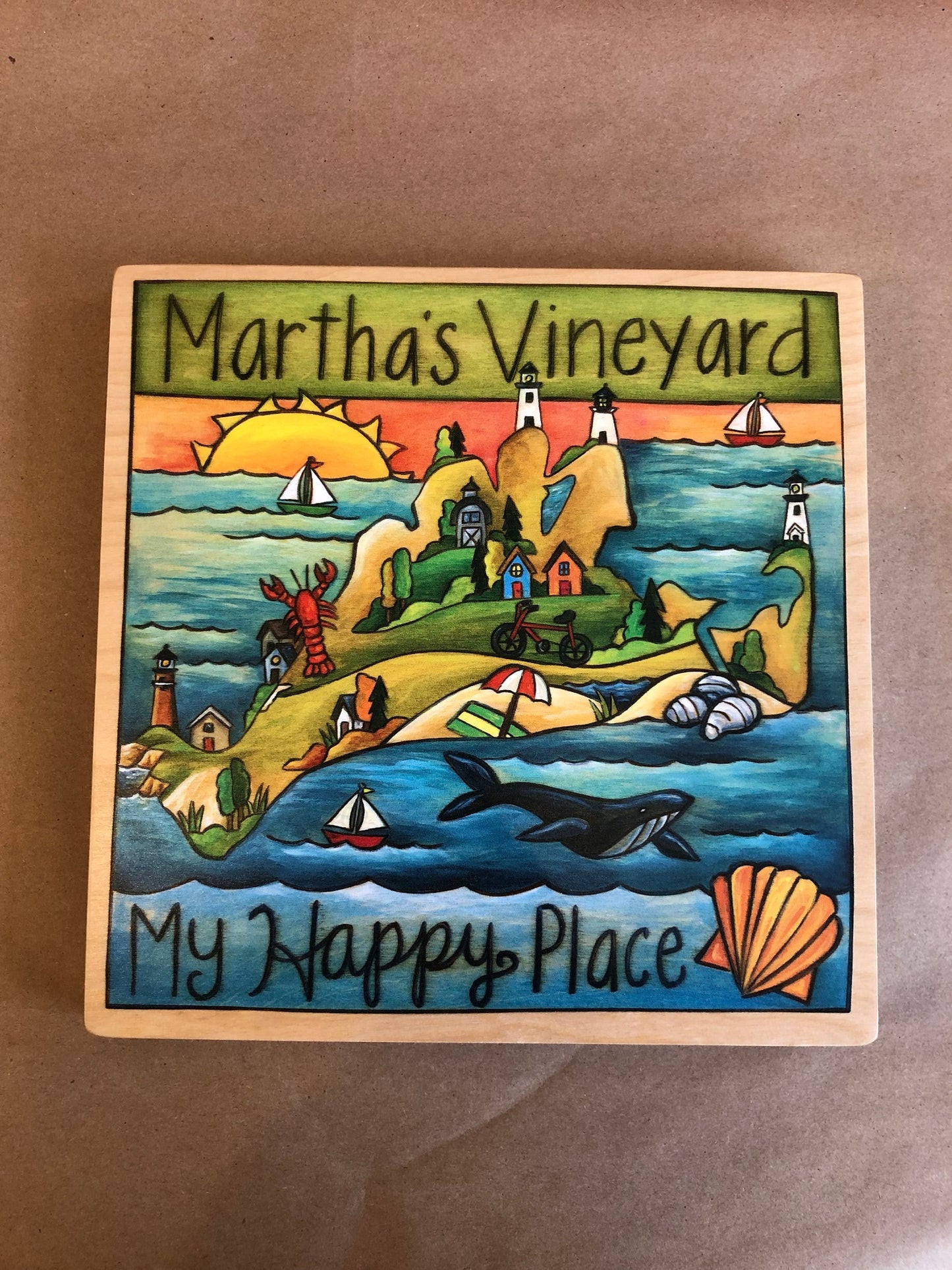 9X9 MV "My Happy Place Plaque