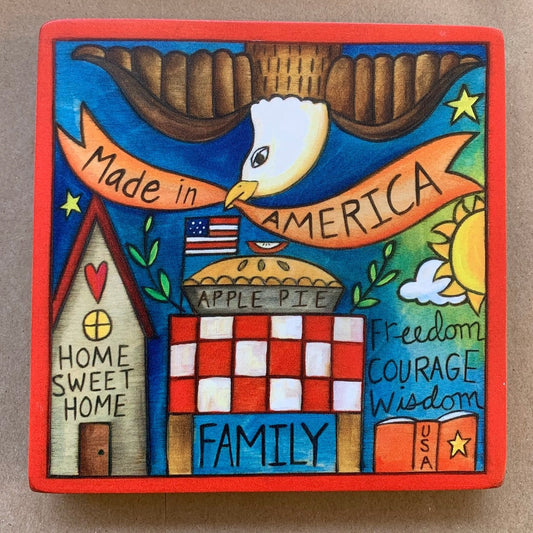6X6 "Be Free" Plaque