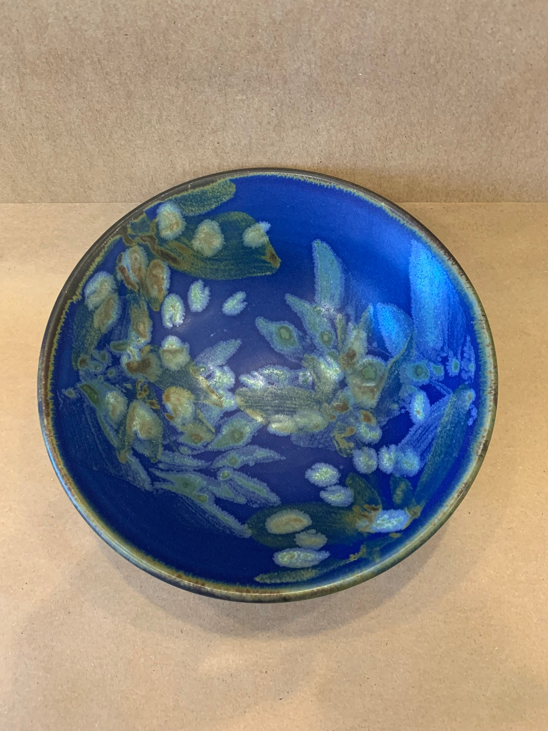 Small Bowl 6"dia w/ Blue Glaze