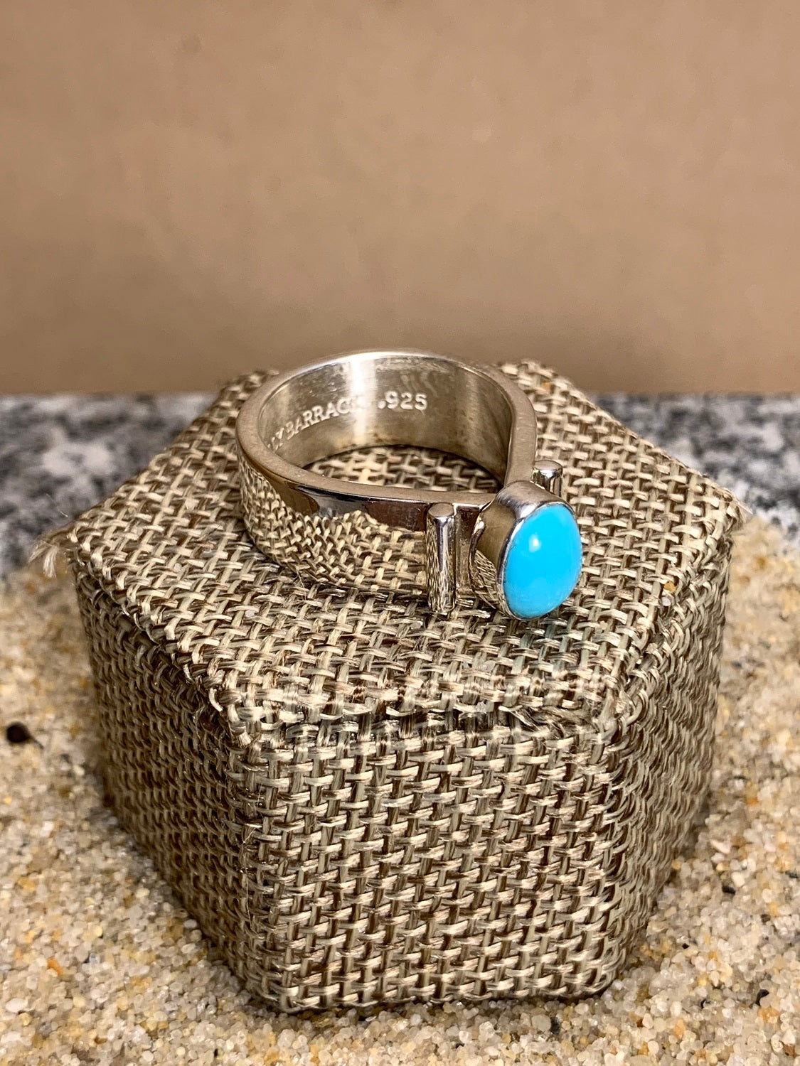 Sterling Silver and Turquoise Ring SZ 8.5
