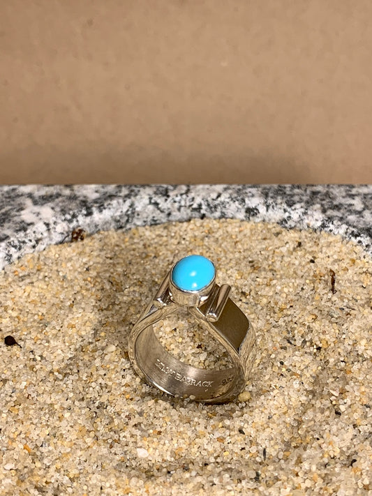 Sterling Silver and Turquoise Ring SZ 8.5