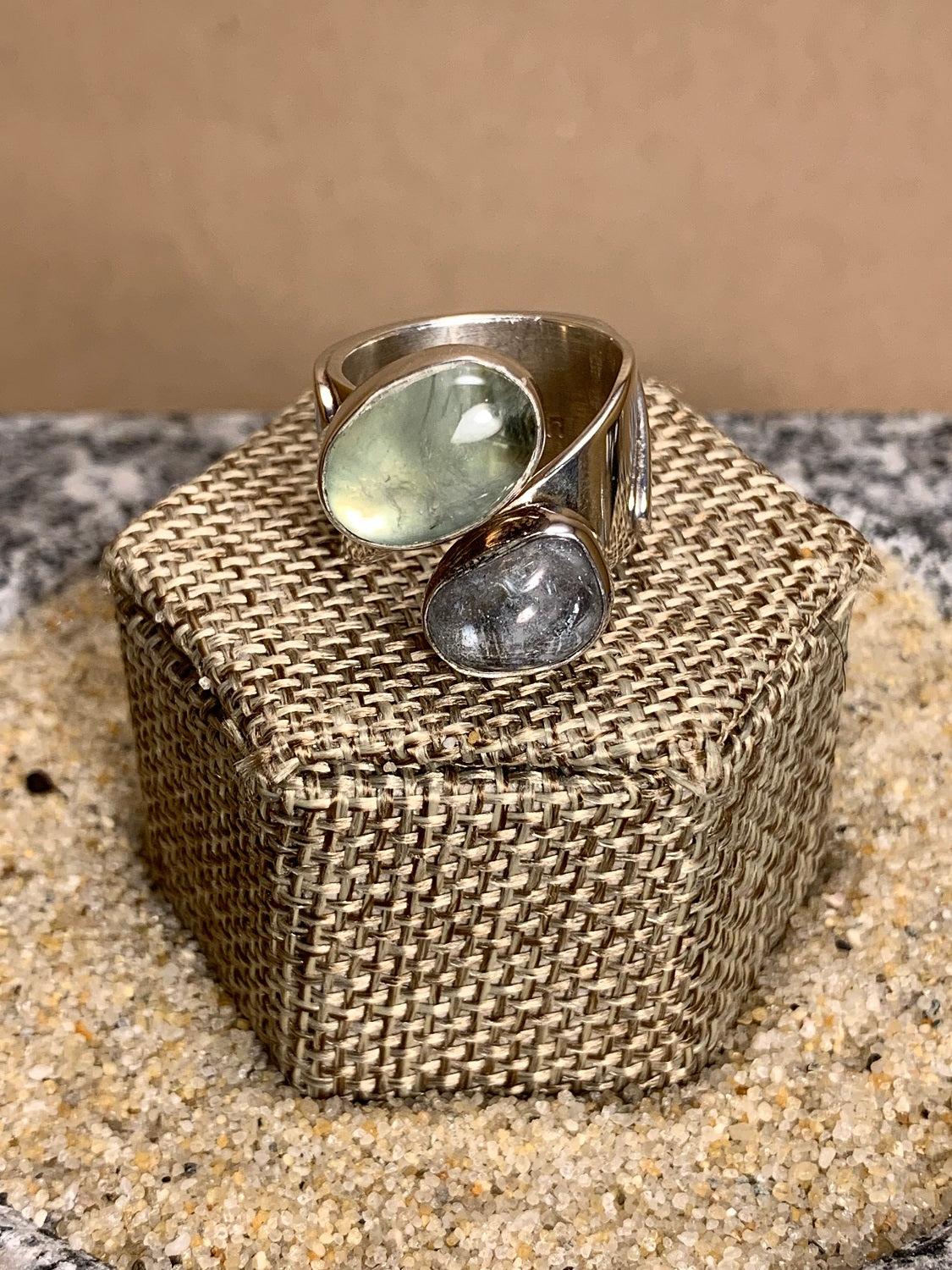 Sterling Silver and Prynite Ring SZ 6.5