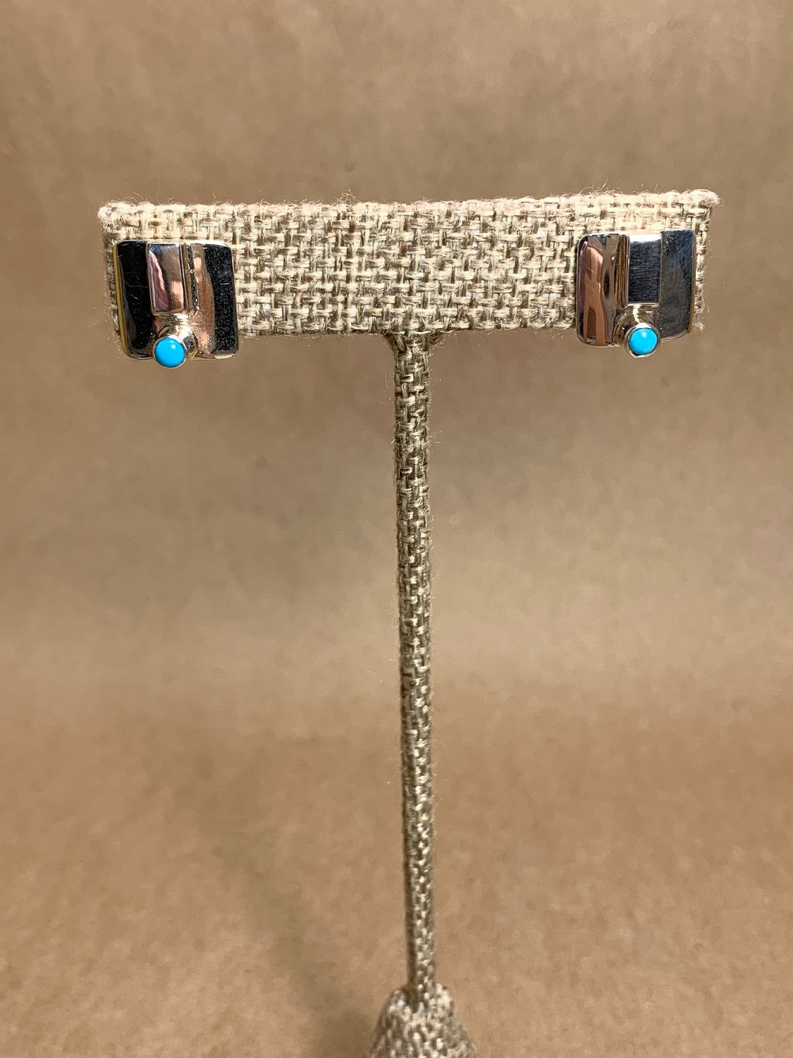 Sterling Silver and Turquoise Post Earrings