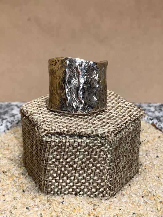 Reticulated Silver Ring SZ 9-9.5