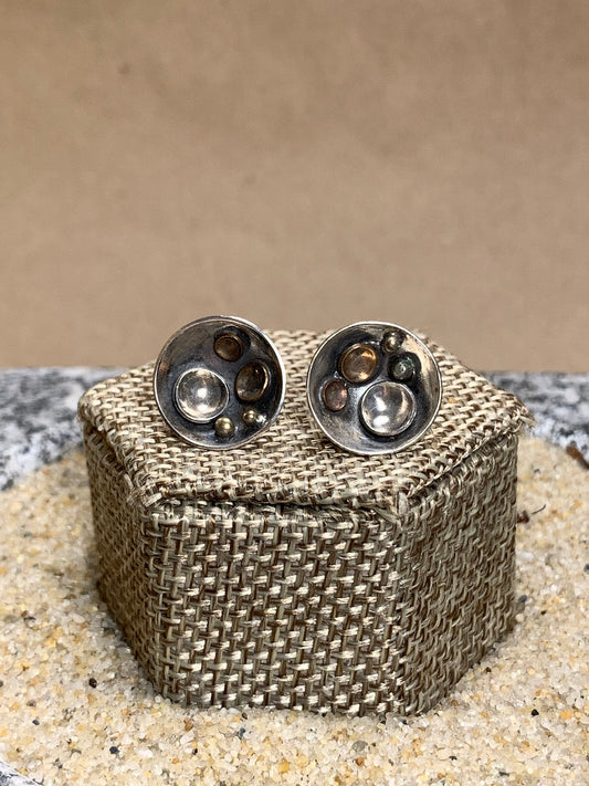 Pebbles On Beach Post Earrings