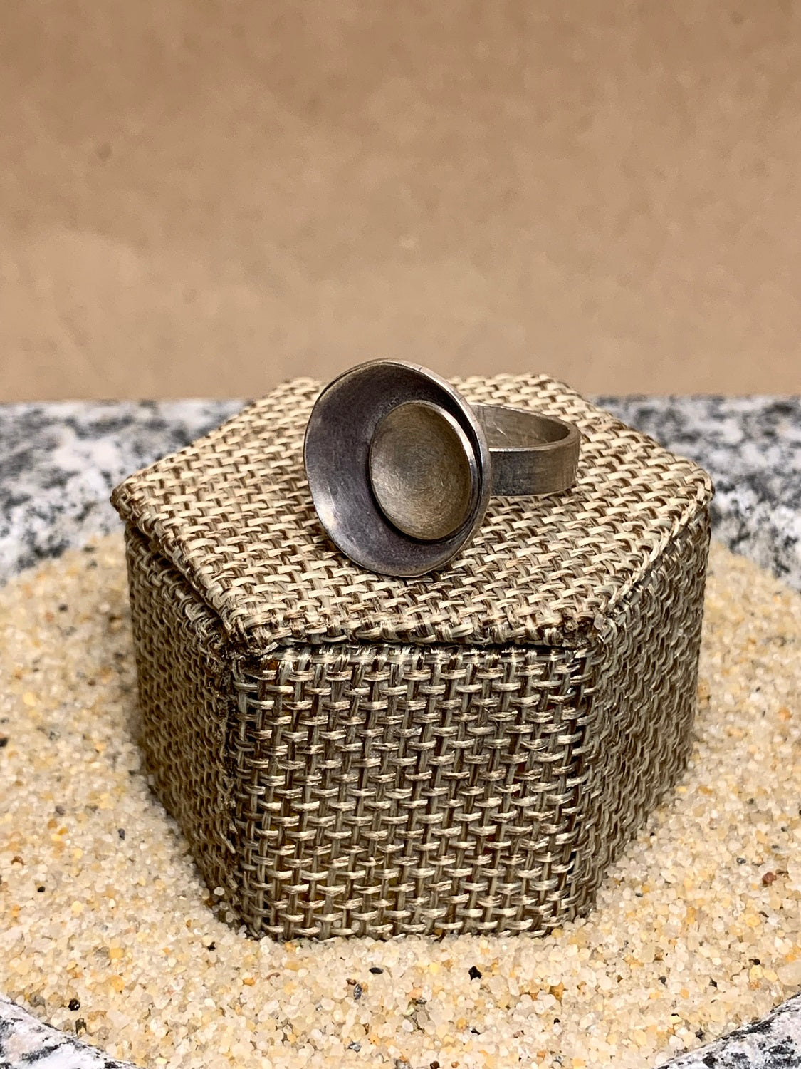 Sterling Silver Cups Ring SZ 6