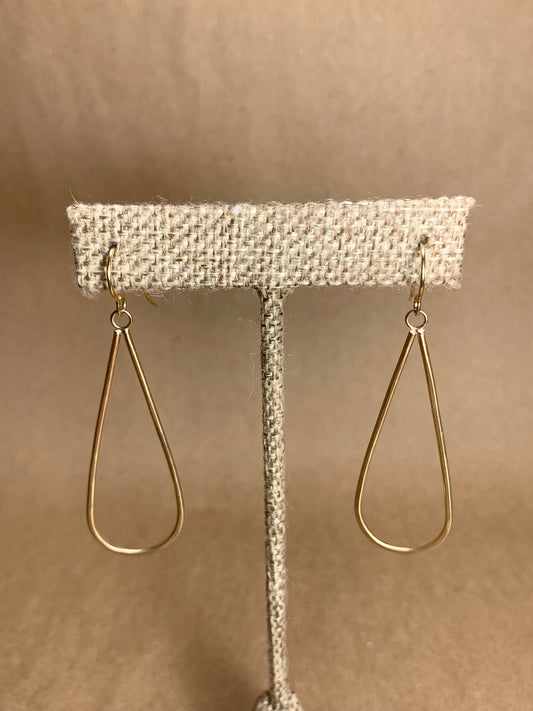 14K Gold Filled Teardrop Drop Earrings