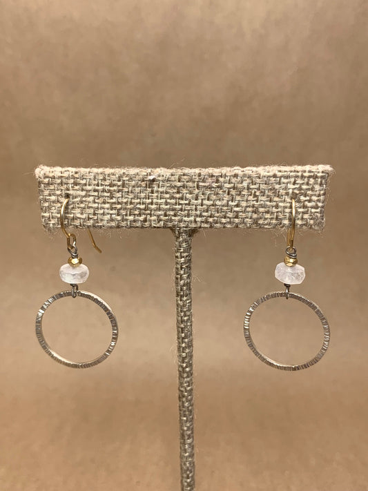 Sterling Silver and 14K Gold Filled Drop Earrings