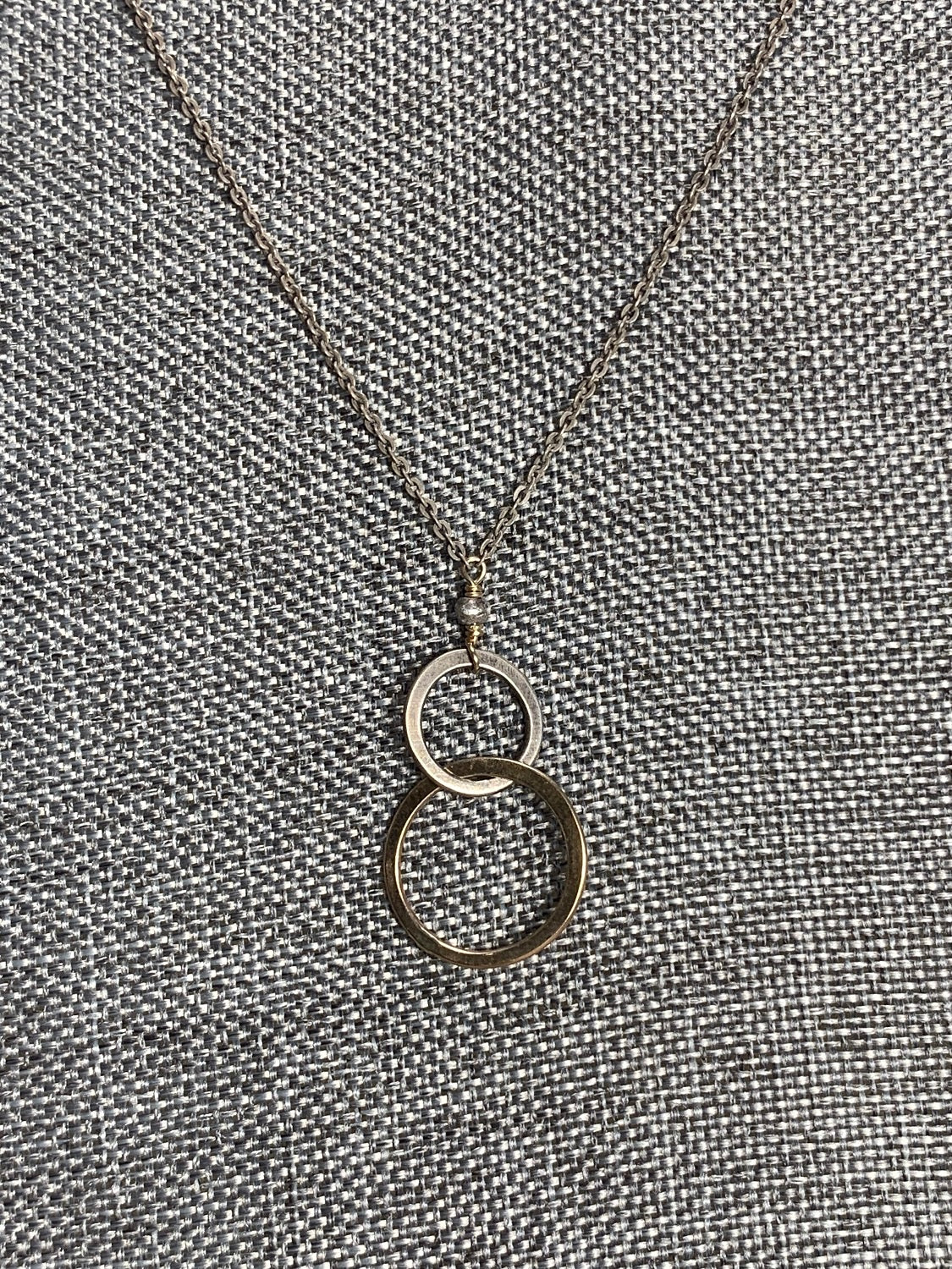Sterling Silver and 14K Gold Filled Necklace 20"