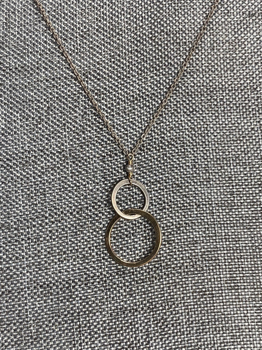 Sterling Silver and 14K Gold Filled Necklace 20"