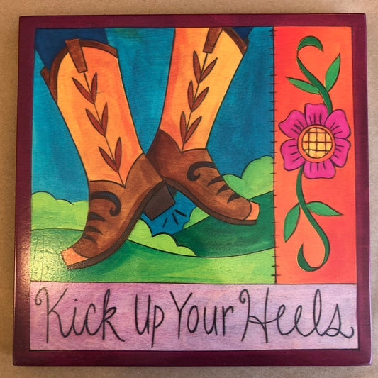 9X9 "Life Is A Two Step" Plaque