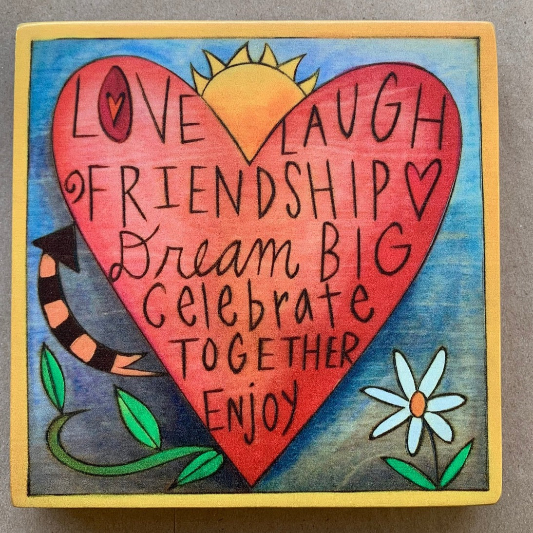 6X6 "My Heart Is Full" Plaque
