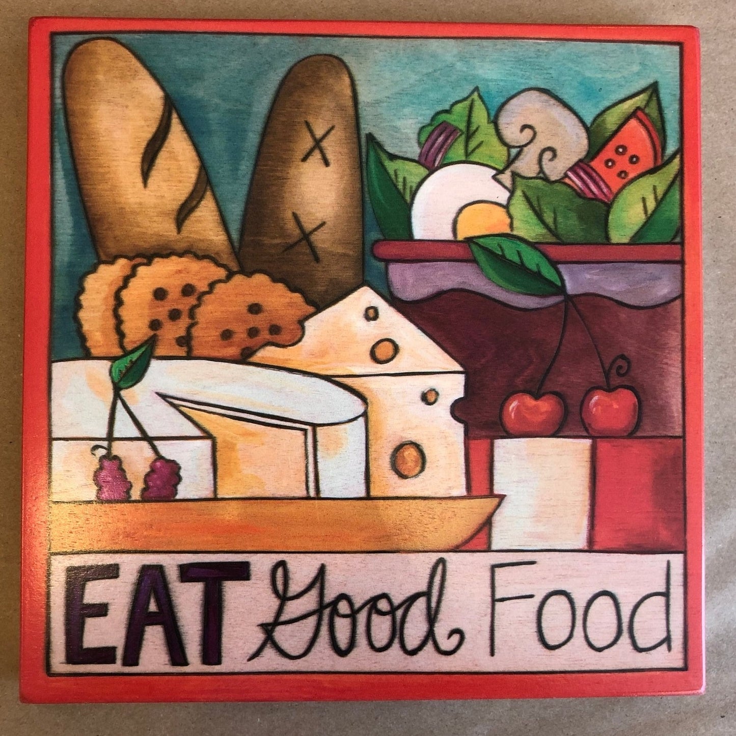 9X9 "Partake" Plaque