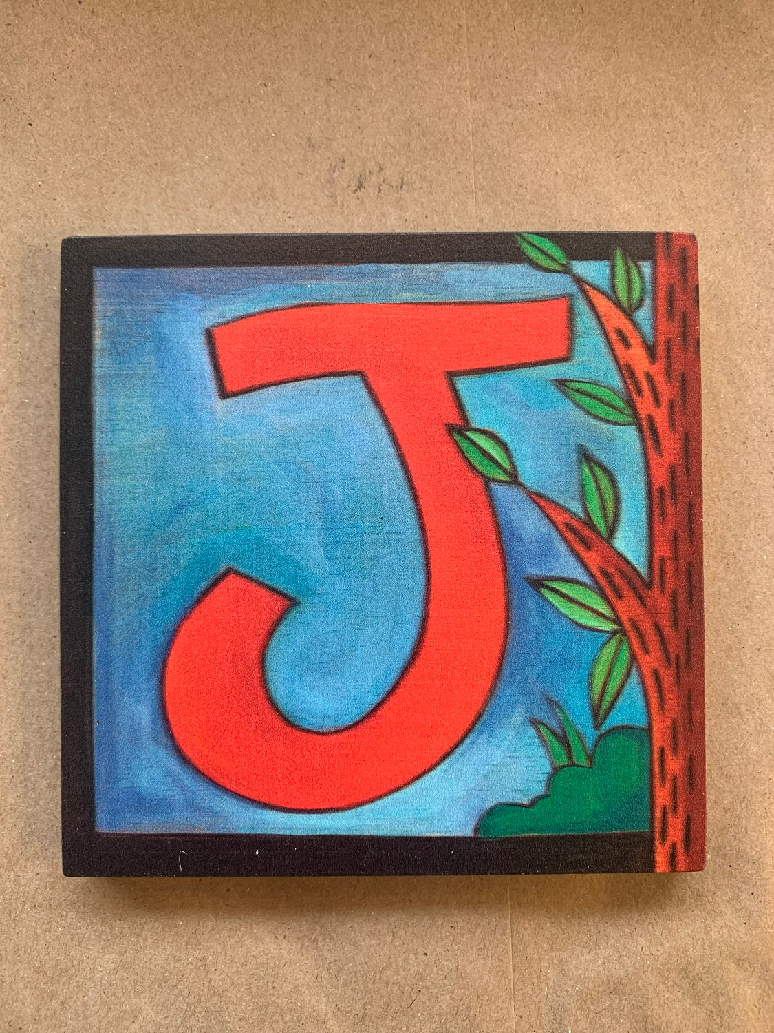 Outdoor Love Letters 5X5 "J"