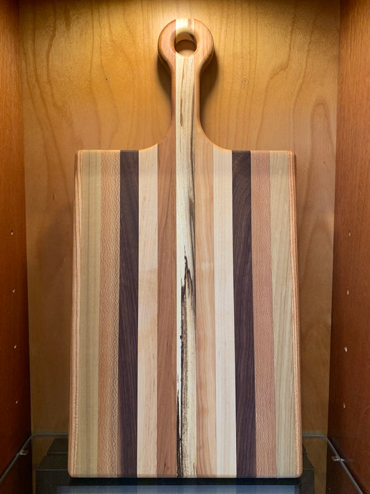 Medium Hardwood Cutting Board w/ Handle