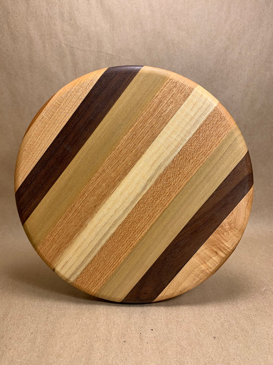 Hardwood Circular Cutting Board 7.5" Diameter