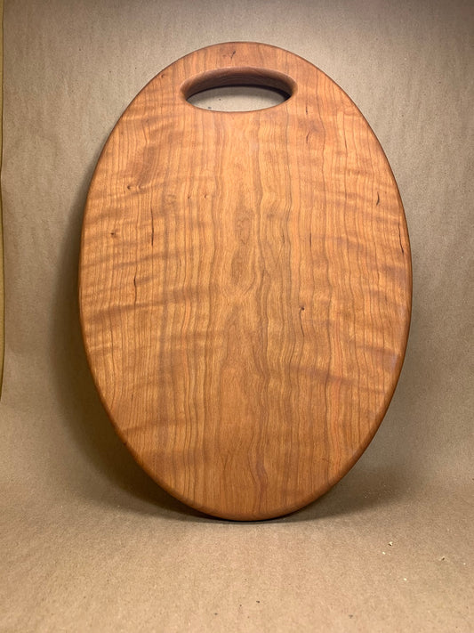 Oval Presentation Board in Cherry 15"X 10"