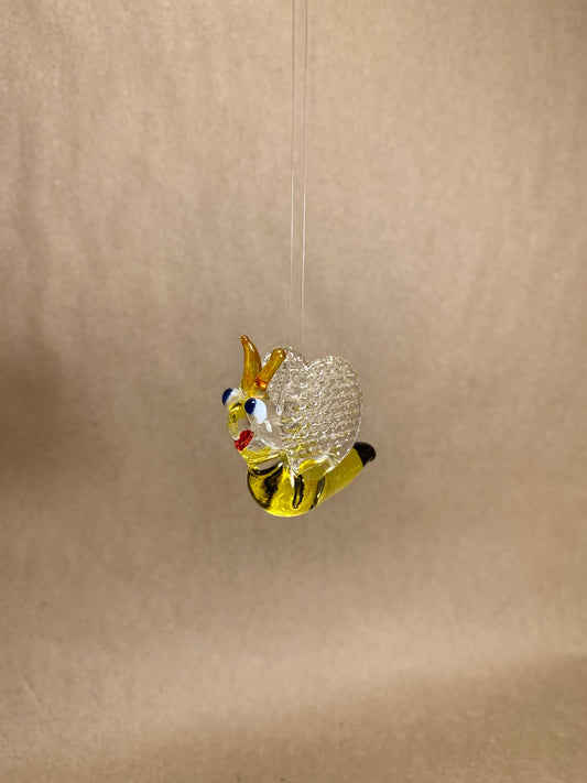 Small Glass Bee Approx 2"X 2"