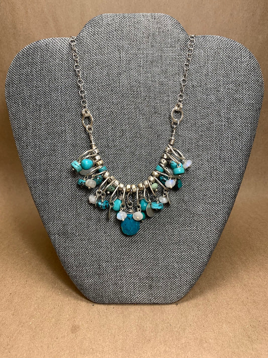 Sterling Silver and Turquoise Statement Necklace