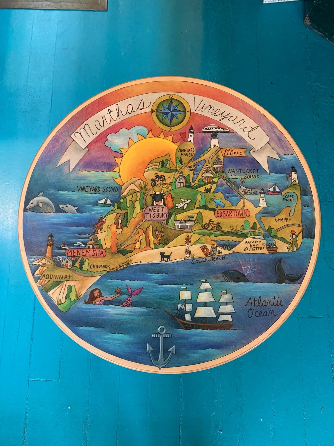18"Cribbage Lazy Susan "Dest 121"