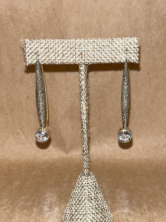 Reticulated Silver Earrings