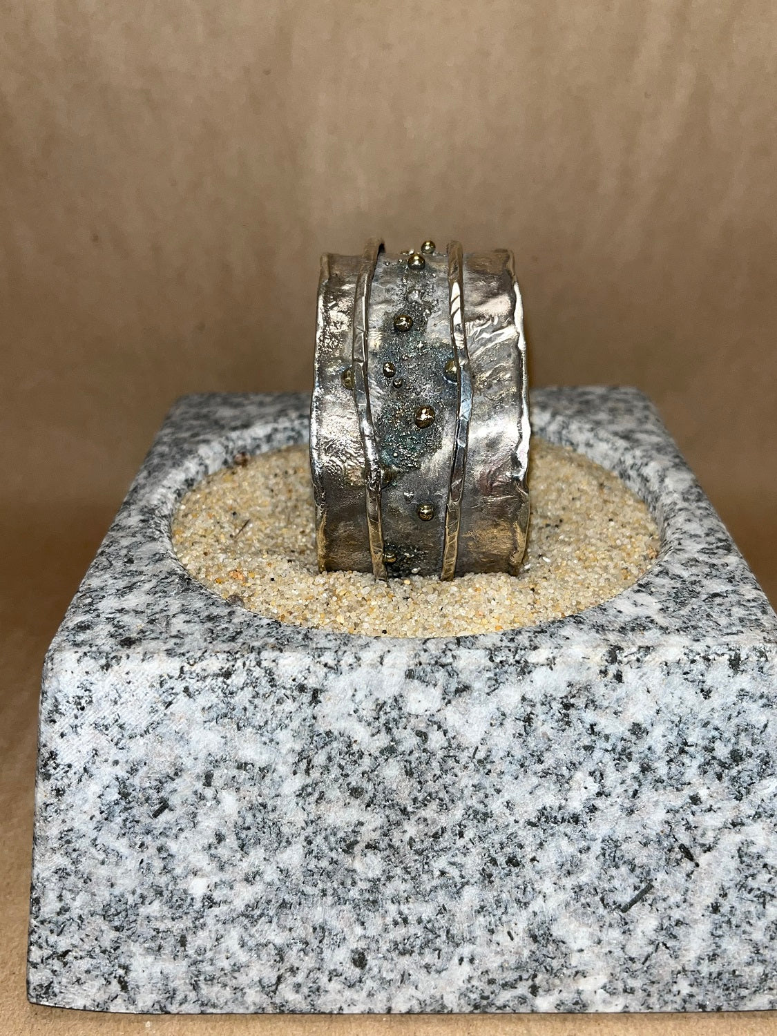 Reticulated Silver Earrings
