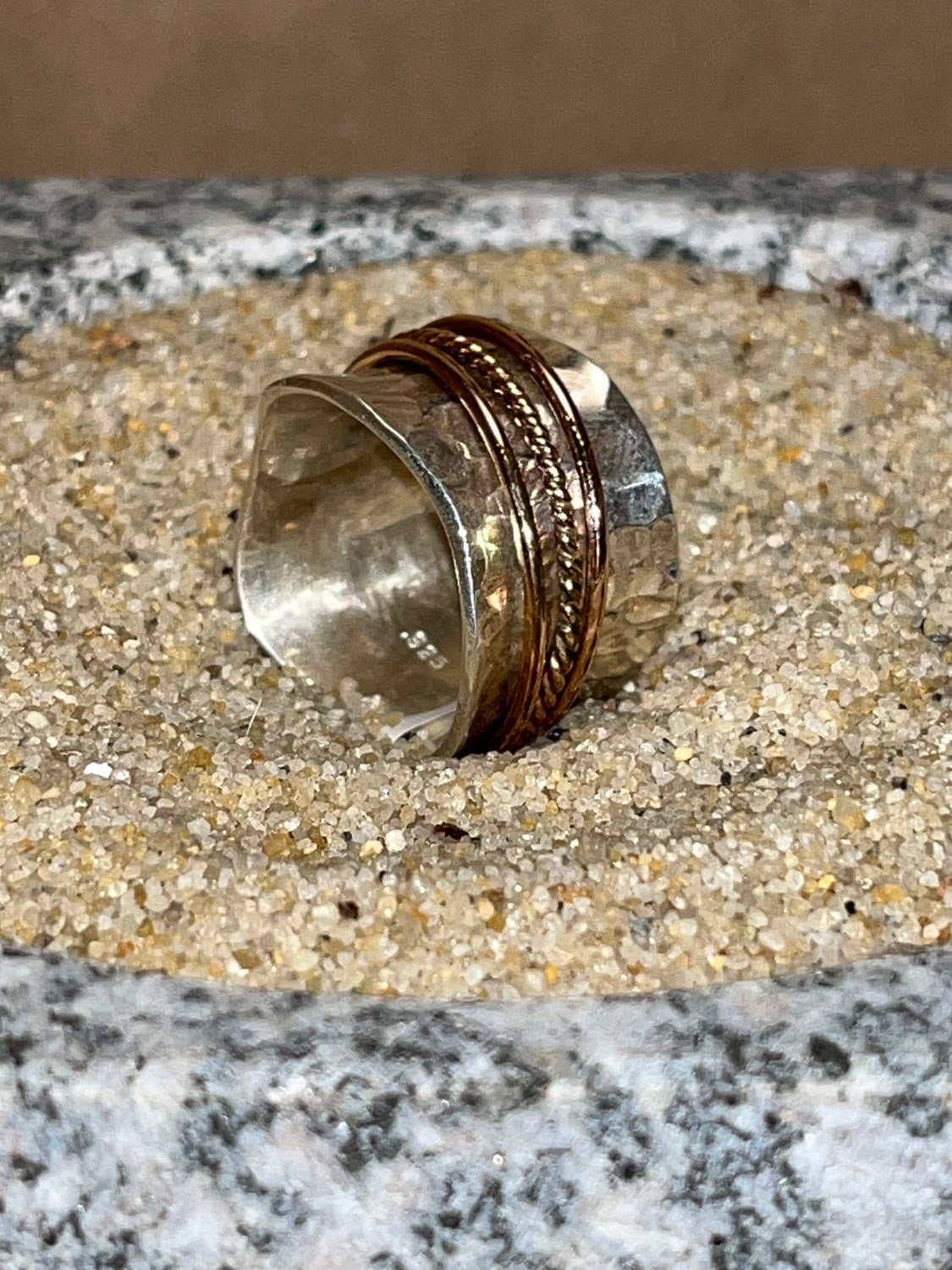 Silver and Turquoise Ring sz 8.25