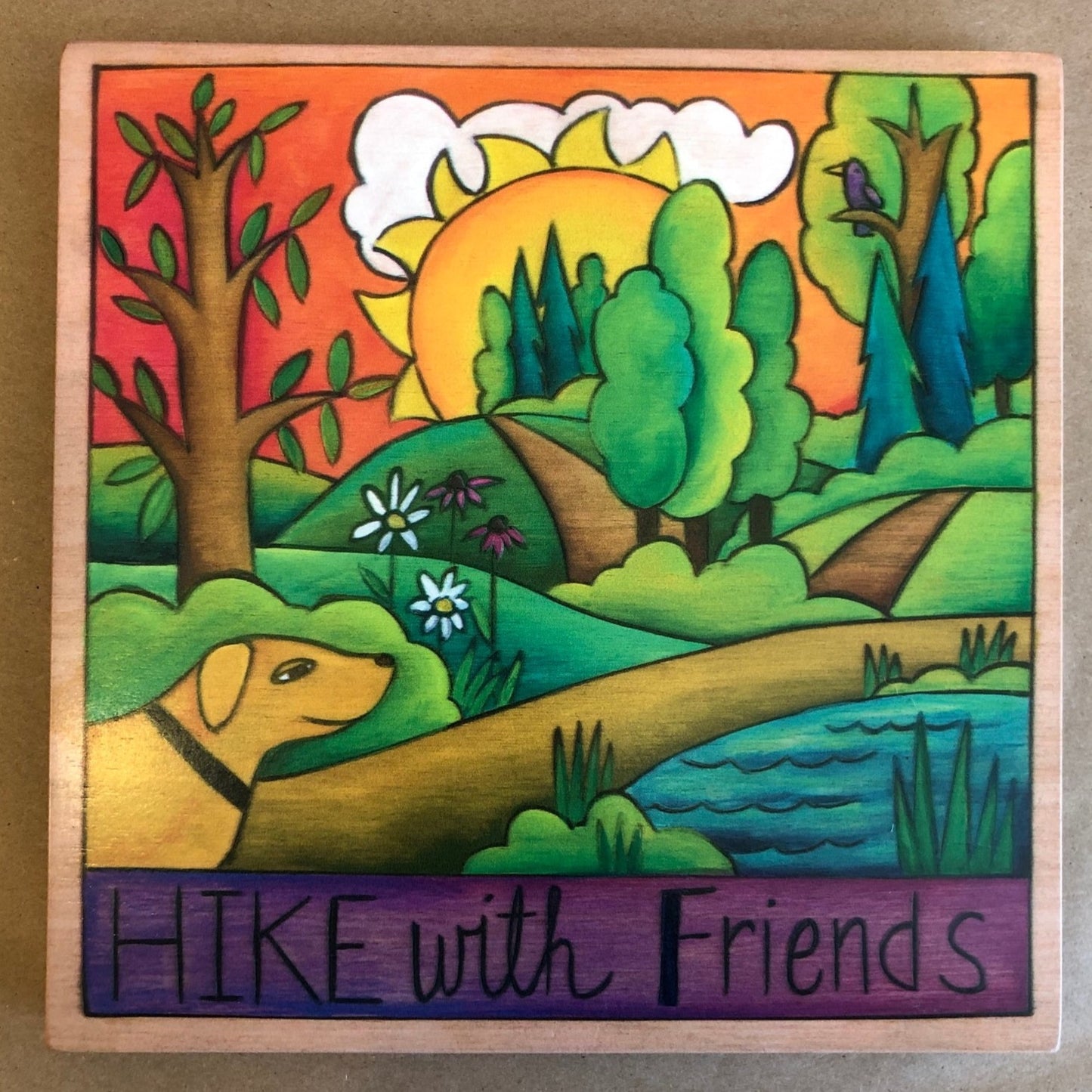 9X9 "Enjoy the Outdoors" Plaque