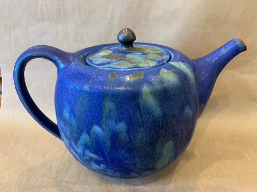 Teapot w/ Blue Glaze