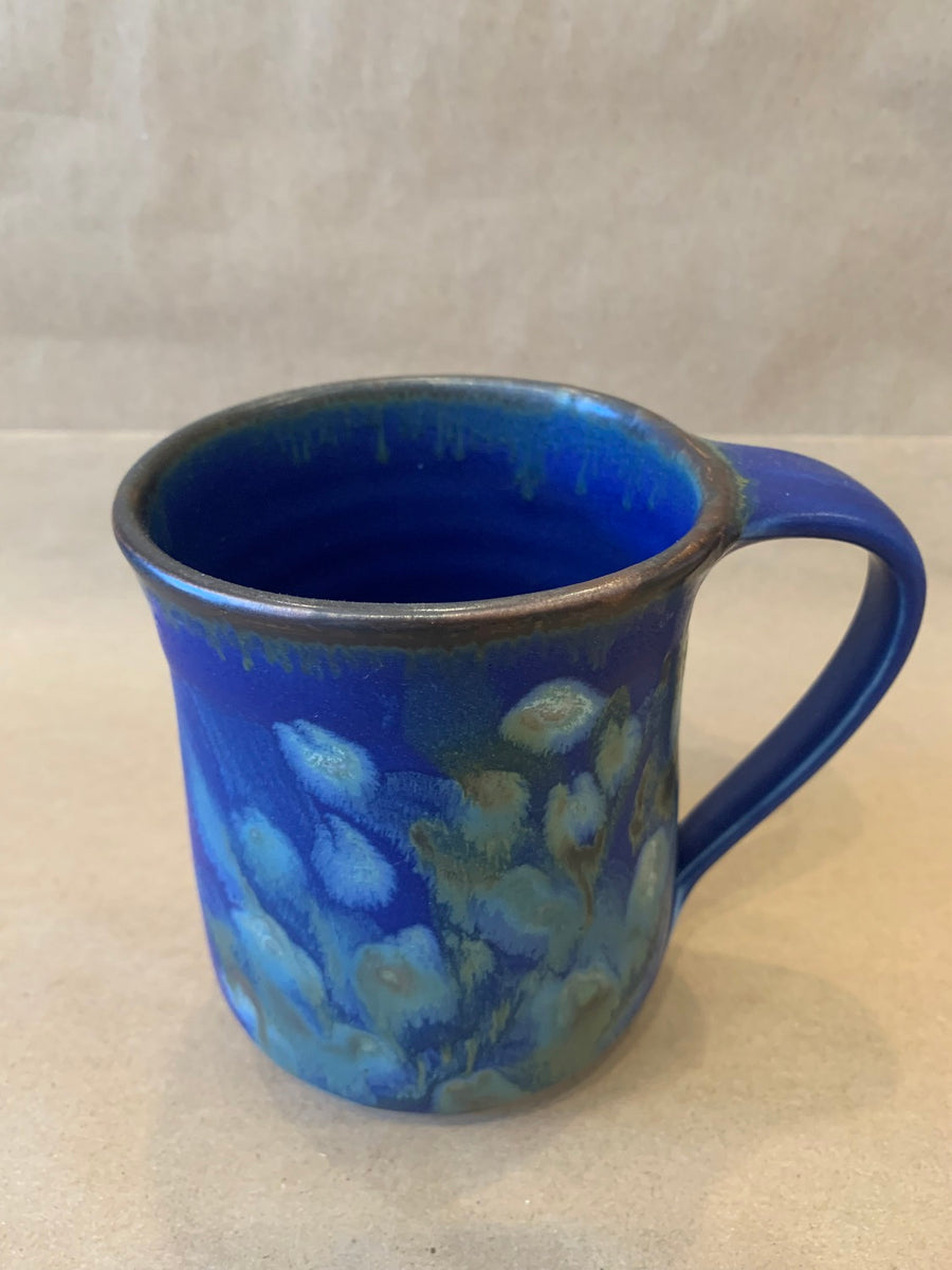 Straight Side Mug Medium w/ Blue Glaze