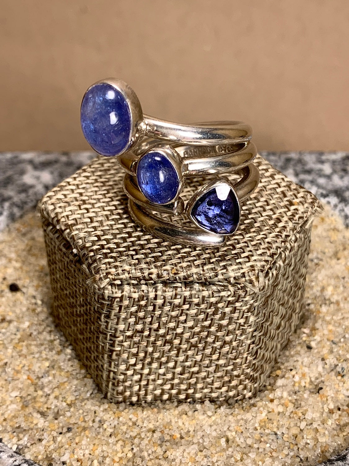 Sterling Silver and Tanzanite Ring SZ 7+