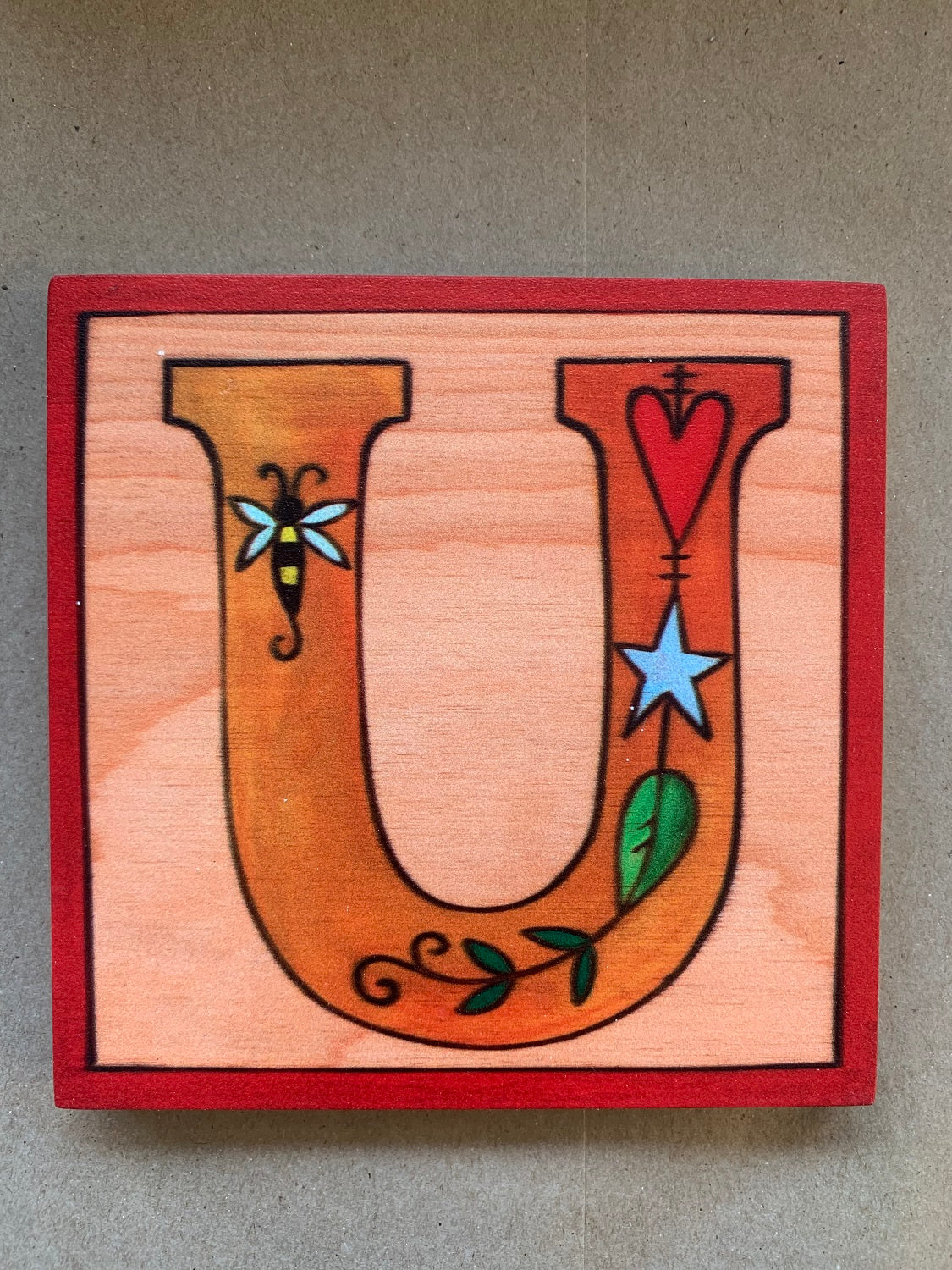 Outdoor Love Letters 5X5 "U"